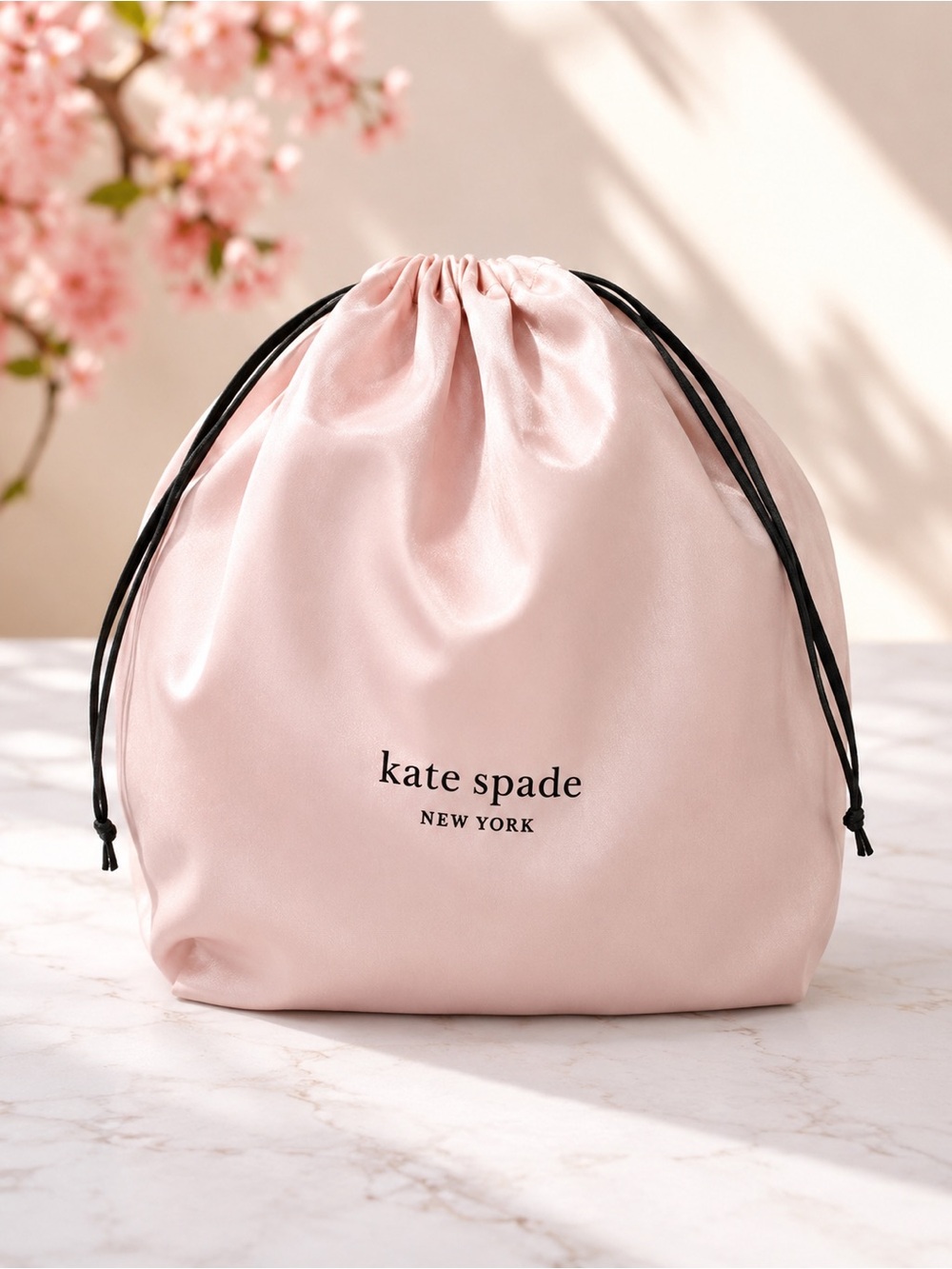 kate spade Pink Drawstring Travel Dust Pouch